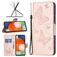 Mobigear Butterfly Samsung Galaxy A13 4G Hoesje Bookcase Portemonnee - Roségoud