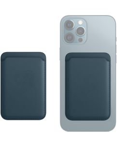 Mobigear Wallet Pasjeshouder - 3 Pasjes - MagSafe Compatible - Blauw