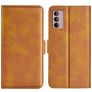 Mobigear Slim Magnet Motorola Moto G42 Hoesje Bookcase Portemonnee - Cognac