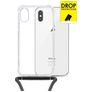My Style Loop Doorzichtig iPhone X Flexibel TPU Hoesje met koord - Transparant