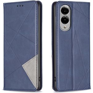 Mobigear Rhombus Slim Samsung Galaxy S25 Edge Hoesje Bookcase - Blauw