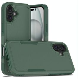 Mobigear Heavy Armor iPhone 16 Plus Hoesje Hardcase Backcover Shockproof - Groen