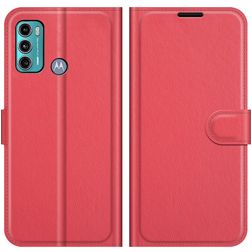 Mobigear Classic Motorola Moto G60 Hoesje Bookcase Portemonnee - Rood