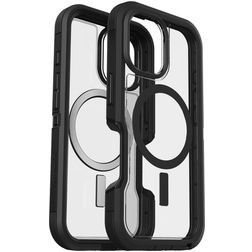 OtterBox Defender iPhone 16 MagSafe Hoesje Hardcase Backcover Shockproof - Transparant / Zwart