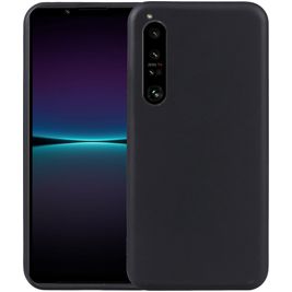 Mobigear Basics Sony Xperia 1 V Hoesje Flexibel TPU Backcover - Zwart