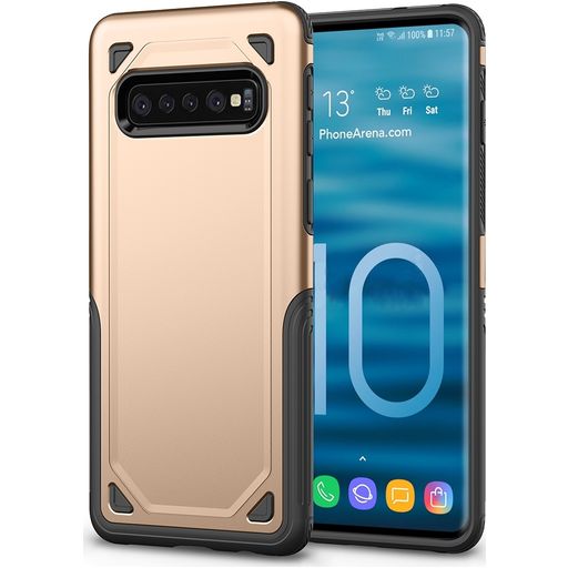 Mobigear Slim Armor Samsung Galaxy S10 Hoesje Hardcase Backcover Shockproof - Roségoud