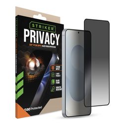Striker Xtreme Impact Privacy Samsung Galaxy S25 Plus Glazen Screenprotector Privacy - Case Friendly - Zwart