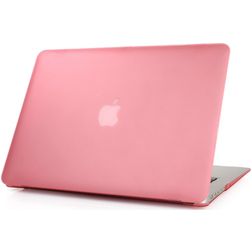 Mobigear Matte MacBook Air 13 Inch (2010-2019) Hoes Hardshell Laptopcover MacBook Case - Roze - Model A1369 / A1466