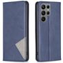 Mobigear Rhombus Slim Samsung Galaxy S24 Ultra Hoesje Bookcase - Blauw