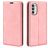 Mobigear Retro Slim Motorola Moto G82 Hoesje Bookcase Portemonnee - Roze