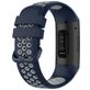 Mobigear Sport Plus Buckle Siliconen Fitbit Charge 4 Bandje Gespsluiting - Donkerblauw