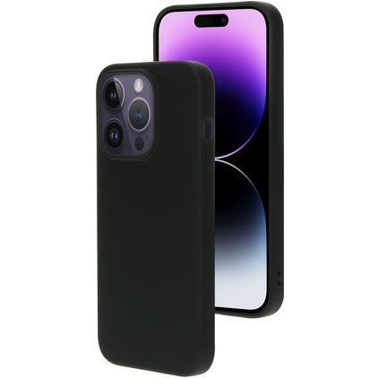 Mobiparts iPhone 14 Pro Siliconen Hoesje Backcover - Zwart