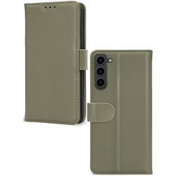 Mobilize Premium Gelly Wallet Samsung Galaxy S23 Hoesje Bookcase Portemonnee - Groen