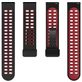 Mobigear Sport Plus Mag Siliconen Smartwatch Bandje Magneetsluiting - Universeel 20 mm aansluiting - Zwart / Rood