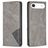 Mobigear Rhombus Slim iPhone Air Hoesje Bookcase - Grijs
