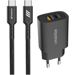 Mobigear Essentials Single USB-C Oplader USB-C 1 Meter Power Delivery 25W - Zwart