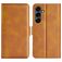 Mobigear Slim Magnet Samsung Galaxy S25 FE Hoesje Bookcase Portemonnee - Cognac