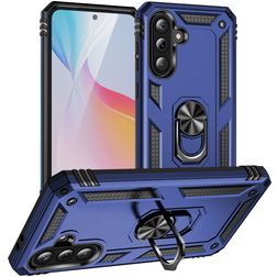 Mobigear Armor ring Samsung Galaxy A36 Hoesje Hardcase Backcover Shockproof met Ringhouder - Blauw