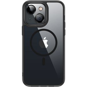 Valenta Trend iPhone 13 MagSafe Hoesje Hardcase Backcover - Transparant / Zwart