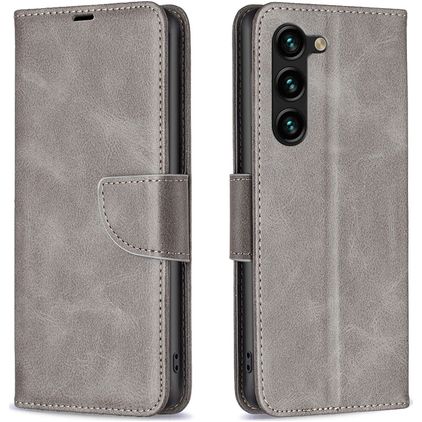 Mobigear Excellent Samsung Galaxy S25 Plus Hoesje Bookcase Portemonnee - Grijs