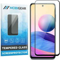 Mobigear Premium Xiaomi Redmi 10 5G Glazen Screenprotector - Case Friendly - Zwart