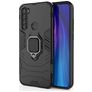 Mobigear Armor Ring Xiaomi Redmi Note 8T Hoesje Hardcase Backcover Shockproof met Ringhouder - Zwart