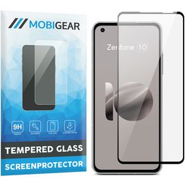Mobigear Premium ASUS Zenfone 10 Glazen Screenprotector - Case Friendly - Zwart