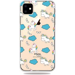 Mobigear Design iPhone 11 Hoesje Flexibel TPU Backcover - Eenhoorn