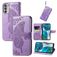 Mobigear Butterfly Motorola Moto G52 Hoesje Bookcase Portemonnee - Paars