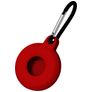 Mobigear Circle Key Apple AirTag Hoesje Flexibel TPU Sleutelhanger - Rood