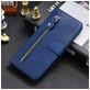 Mobigear Zipper Xiaomi Redmi Note 9 Hoesje Bookcase Portemonnee - Blauw