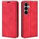 Mobigear Retro Slim Samsung Galaxy S26 Hoesje Bookcase Portemonnee - Rood
