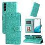 Mobigear Sunflower Samsung Galaxy S23 Hoesje Bookcase Portemonnee - Groen