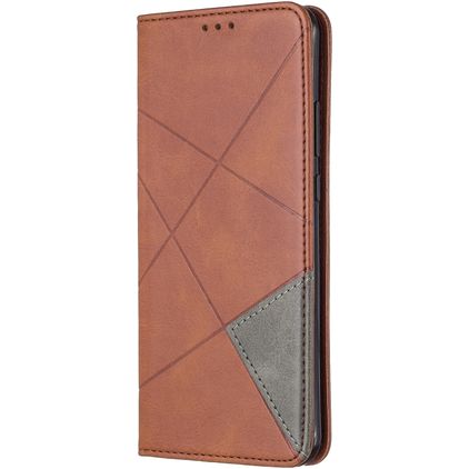 Mobigear Rhombus Slim Huawei P40 Pro Hoesje Bookcase - Bruin