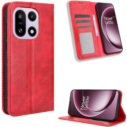 Mobigear Sensation OnePlus 15 Hoesje Bookcase Portemonnee - Rood