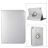 Mobigear DuoStand iPad 10 (2022) Hoes Draaibare Bookcase - Zilver