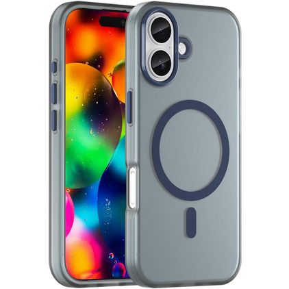 Mobigear Shockproof iPhone 17 MagSafe Hoesje Hardcase Backcover - Donkerblauw