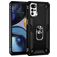 Mobigear Armor Ring Motorola Moto G22 Hoesje Hardcase Backcover Shockproof met Ringhouder - Zwart