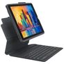 ZAGG Pro Keys iPad 11 (2025) Hoes QWERTY Bluetooth Toetsenbord Bookcase + Stylus Houder - Zwart