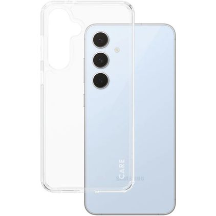 CARE by PanzerGlass Flagship Doorzichtig Samsung Galaxy S24 FE Hoesje Hardcase Backcover - Transparant