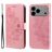 Mobigear Flowers iPhone 17 Pro Max Hoesje Bookcase Portemonnee - Roségoud