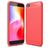 Mobigear Brushed Slim Xiaomi Redmi Go Hoesje Flexibel TPU Backcover - Rood
