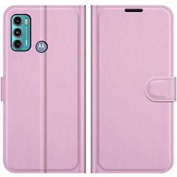 Mobigear Classic Motorola Moto G60 Hoesje Bookcase Portemonnee - Roze