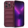 Mobigear Bumpy iPhone 14 Pro Max Hoesje Flexibel TPU Backcover - Bordeaux Rood