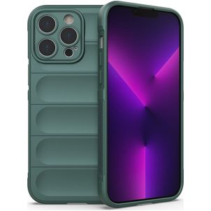 Mobigear Bumpy iPhone 14 Pro Max Hoesje Flexibel TPU Backcover - Groen