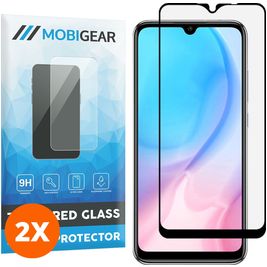 Mobigear Premium Xiaomi Redmi 9C Glazen Screenprotector - Case Friendly - Zwart (2-Pack)
