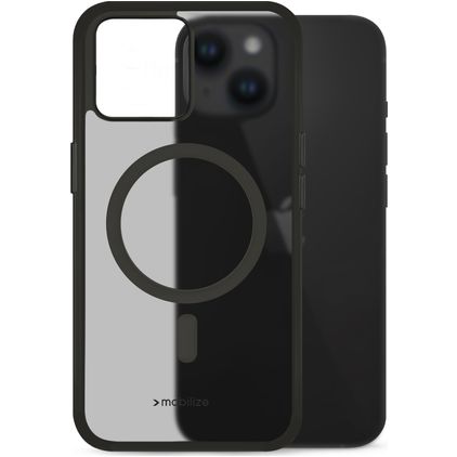 Mobilize Hybrid iPhone 14 MagSafe Hoesje Hardcase Backcover Shockproof - Zwart