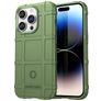 Mobigear Rugged Shield iPhone 15 Pro Hoesje Flexibel TPU Backcover Shockproof - Groen