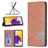 Mobigear Rhombus Slim Samsung Galaxy A73 Hoesje Bookcase - Bruin