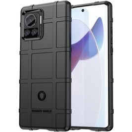 Mobigear Rugged Shield Motorola Edge 30 Ultra Hoesje Flexibel TPU Backcover Shockproof - Zwart